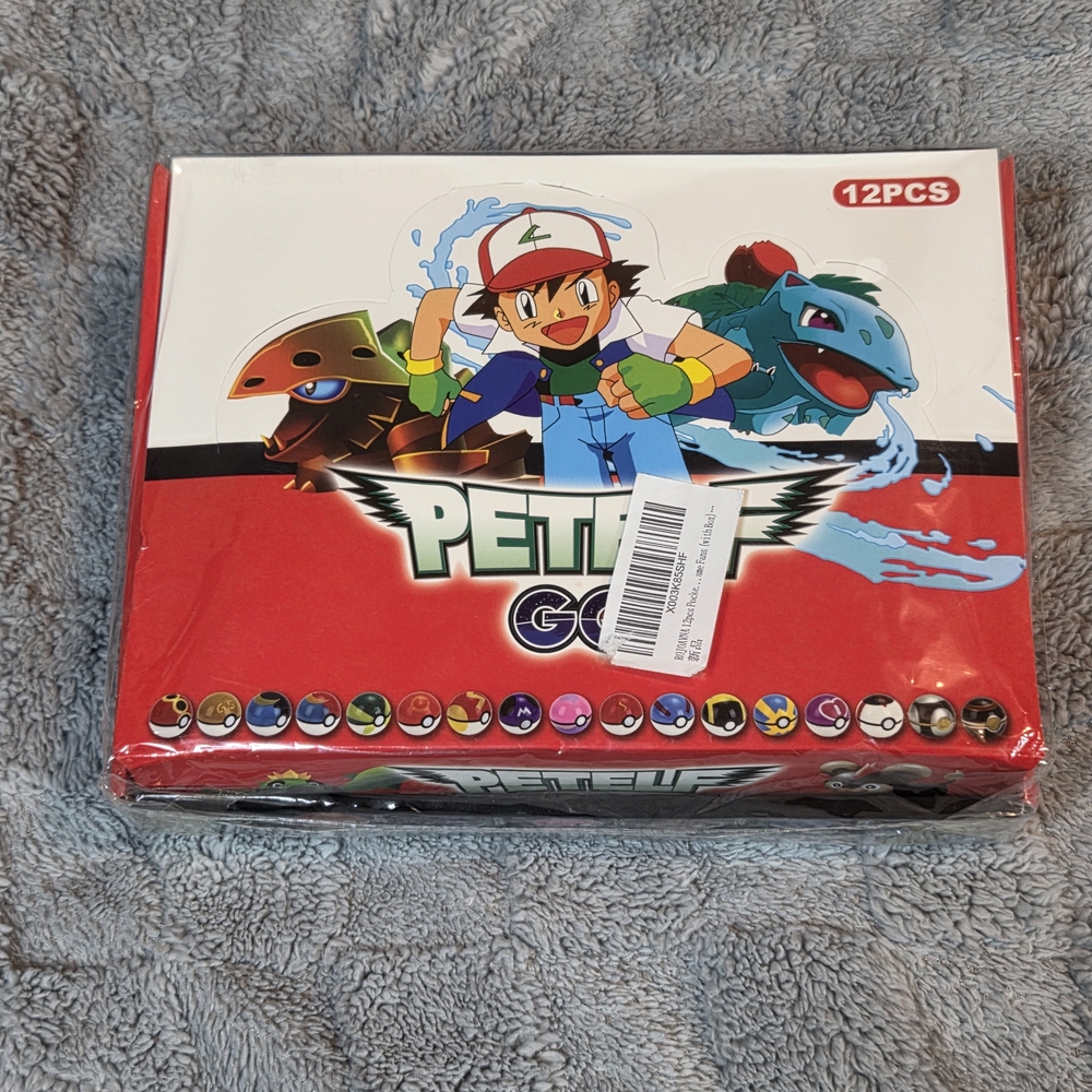 Pokemon Petelf Go Model Anime Figure 12pcs Pocket Ball Toy for Kids